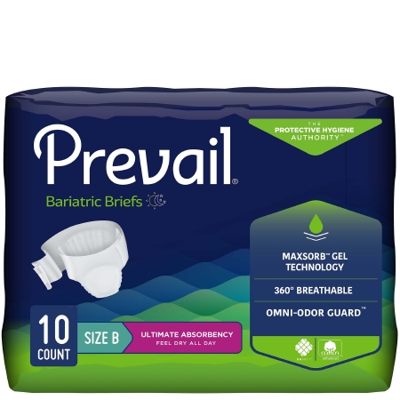 Procare Breathable Adult Briefs Diapers Size Large 18 Count