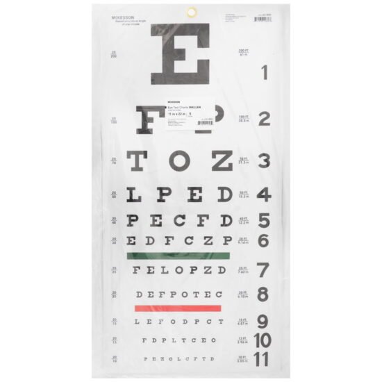 Eye Chart McKesson 20 Foot Measurement Acuity Test 1038457 - 63-3050 1038457 – 63-3050