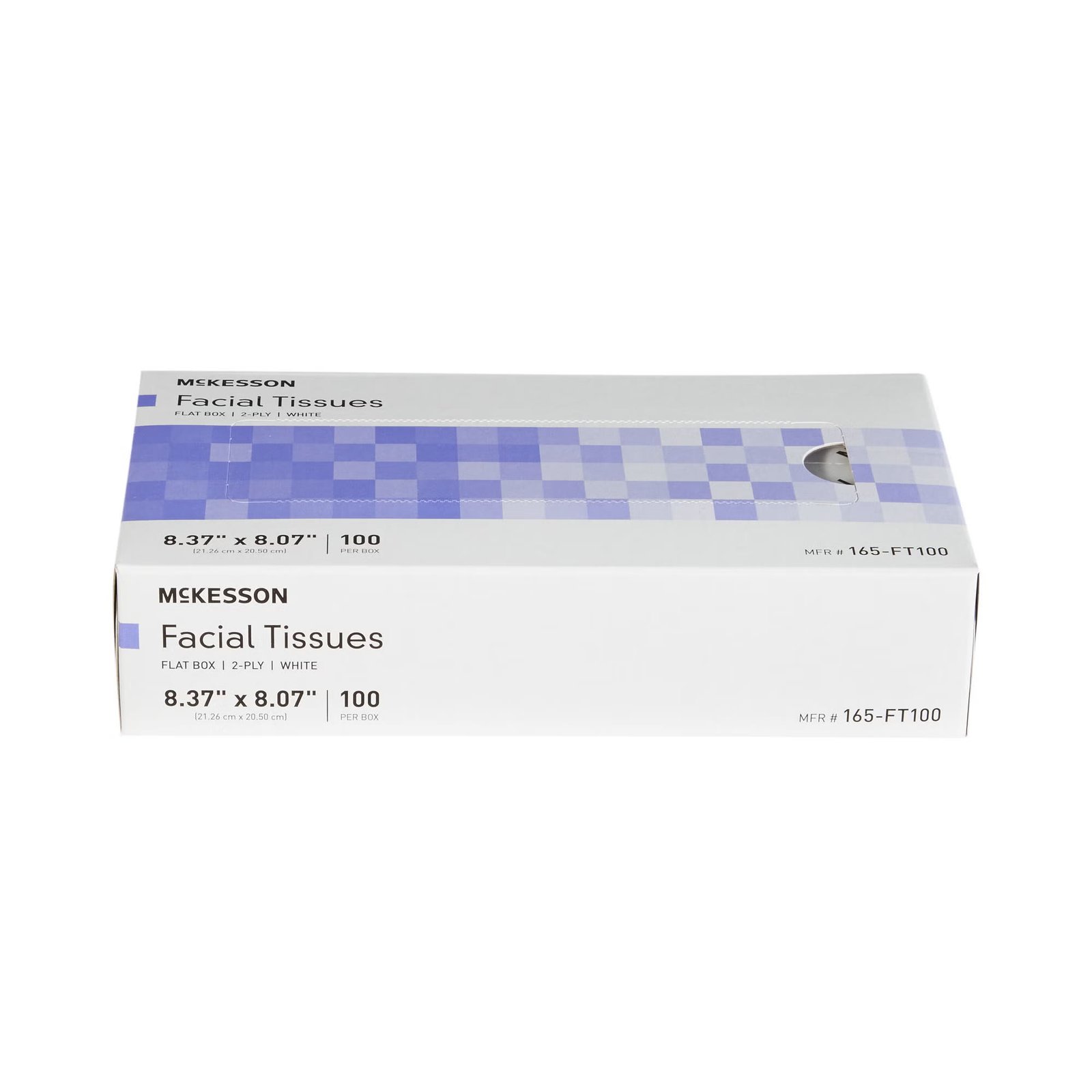 McKesson Facial Tissue White 8.37 X 8.07 Inch 100 Count 1040596 - 165-FT100 1040596 – 165-FT100 - Image 3