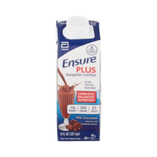 Oral Supplement Ensure® Plus Therapeutic Nutrition Milk Chocolate Flavor Ready to Use 8 oz. Carton 1048233 - 64911 1048233 – 64911