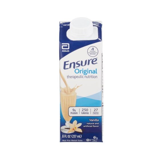 Oral Supplement Ensure® Original Therapeutic Nutrition Shake Vanilla Flavor Ready to Use 8 oz. Carton 1048241 - 64931 1048241 – 64931