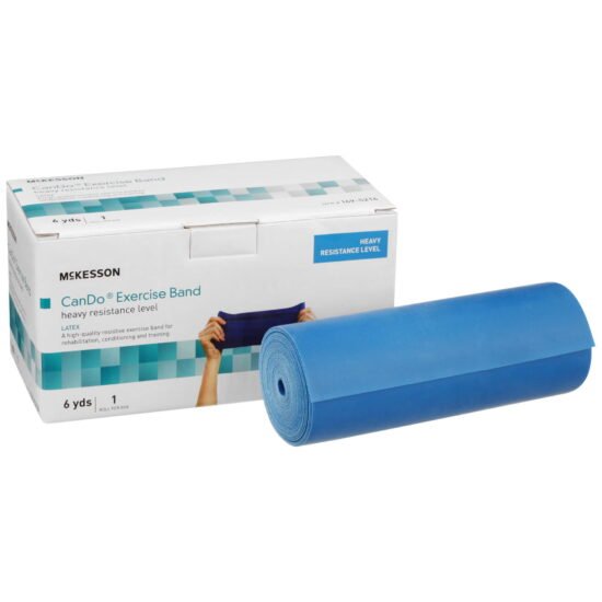 Exercise Resistance Band McKesson Blue 5 Inch X 6 Yard Heavy Resistance 1073306 - 169-5214 1073306 – 169-5214