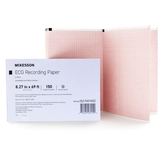 Recording Chart Paper McKesson Z-Fold Orange Grid 1283725 – 252-PA9100Z