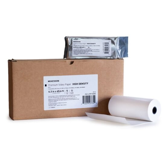 Ultrasound Video Paper McKesson Roll Black and White Without Grid 1283726 – 252-UPP110HD