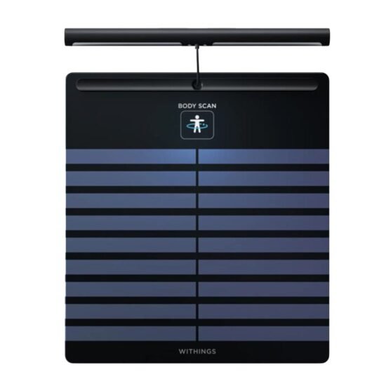 Total Body Composition Step On BodyScan 2 LCD Display 400 lbs. Weight Capacity Black Battery Operated 1300511 – WBS15-BLACK-ALL-INT
