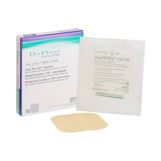 Hydrocolloid Dressing DuoDERM® Extra Thin 4 X 4 Inch Square Sterile 187664 - 187955 187664 – 187955