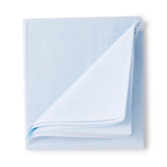 Stretcher Sheet McKesson Flat 40 W X 90 L Inch Blue Tissue / Poly Disposable 222919 - 18-928 222919 – 18-928