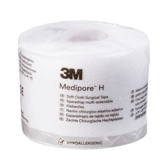 Medical Tape 3M™ Medipore™ H Water Resistant Cloth 2 Inch X 10 Yard White NonSterile 324081 - 2862 324081 – 2862