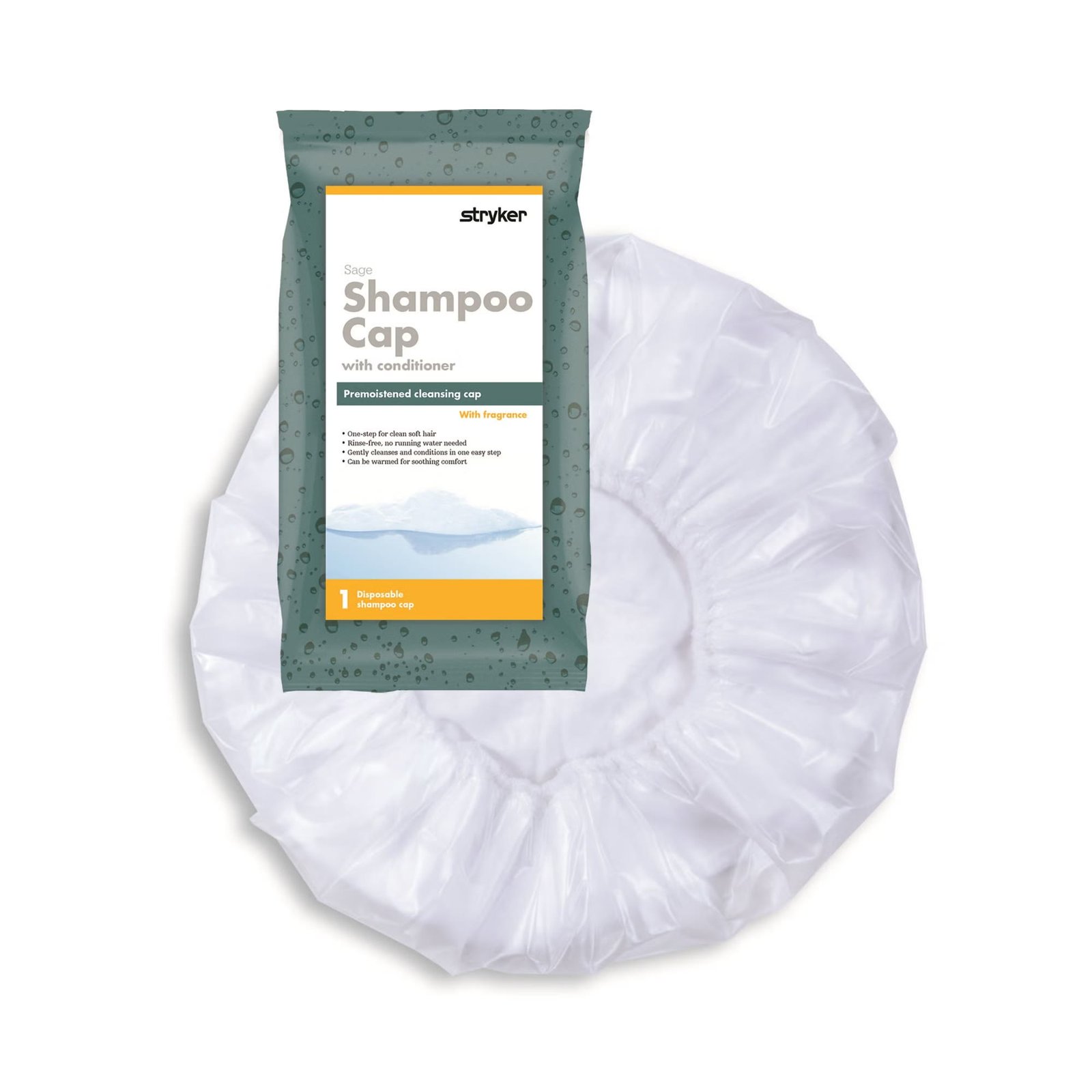 Shampoo Cap Comfort® 1 per Pack Individual Packet Powder Scent 370633 - 7909 370633 – 7909