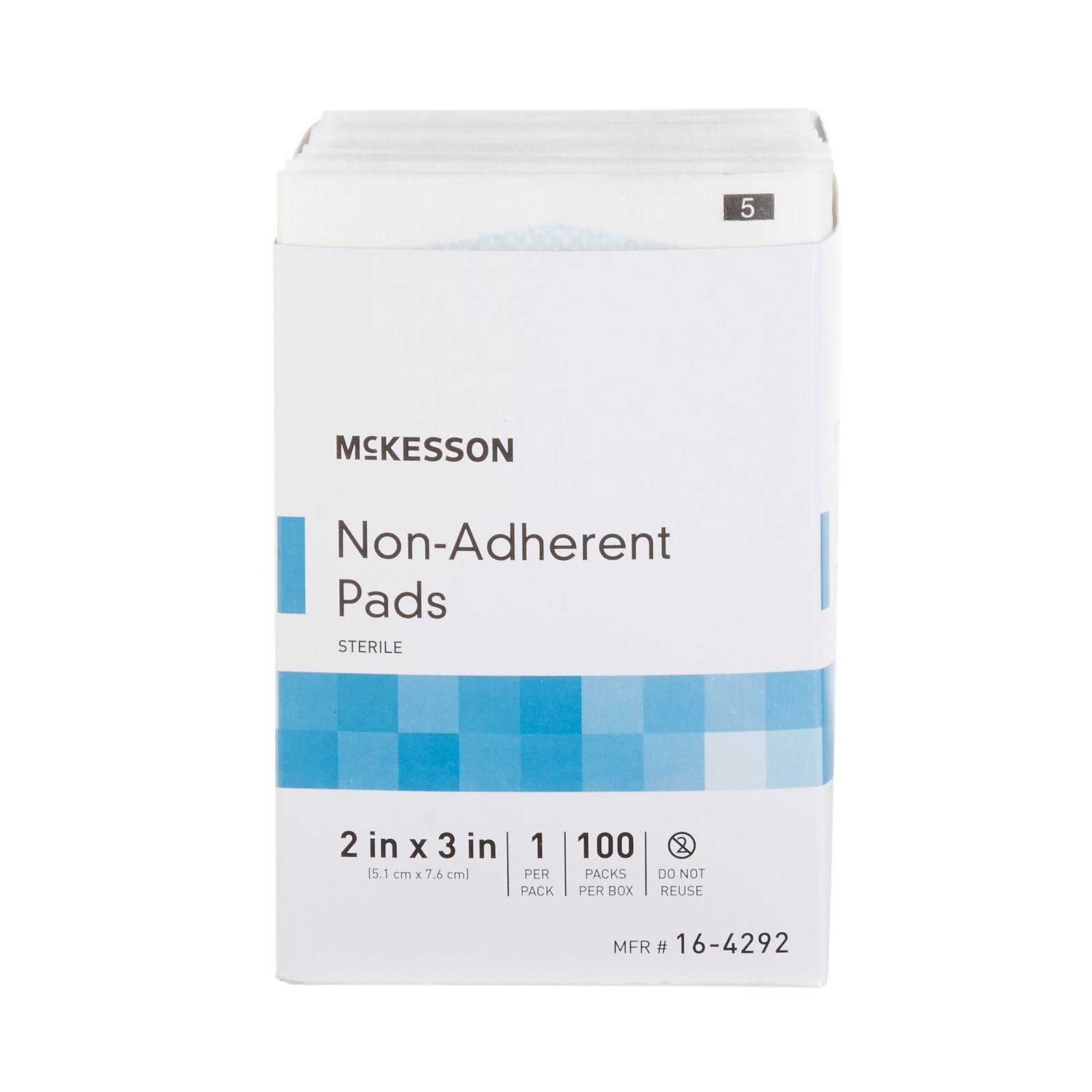 Non-Adherent Dressing McKesson Nylon / Polyester 2 X 3 Inch Sterile 373768 - 16-4292 373768 – 16-4292 - Image 4