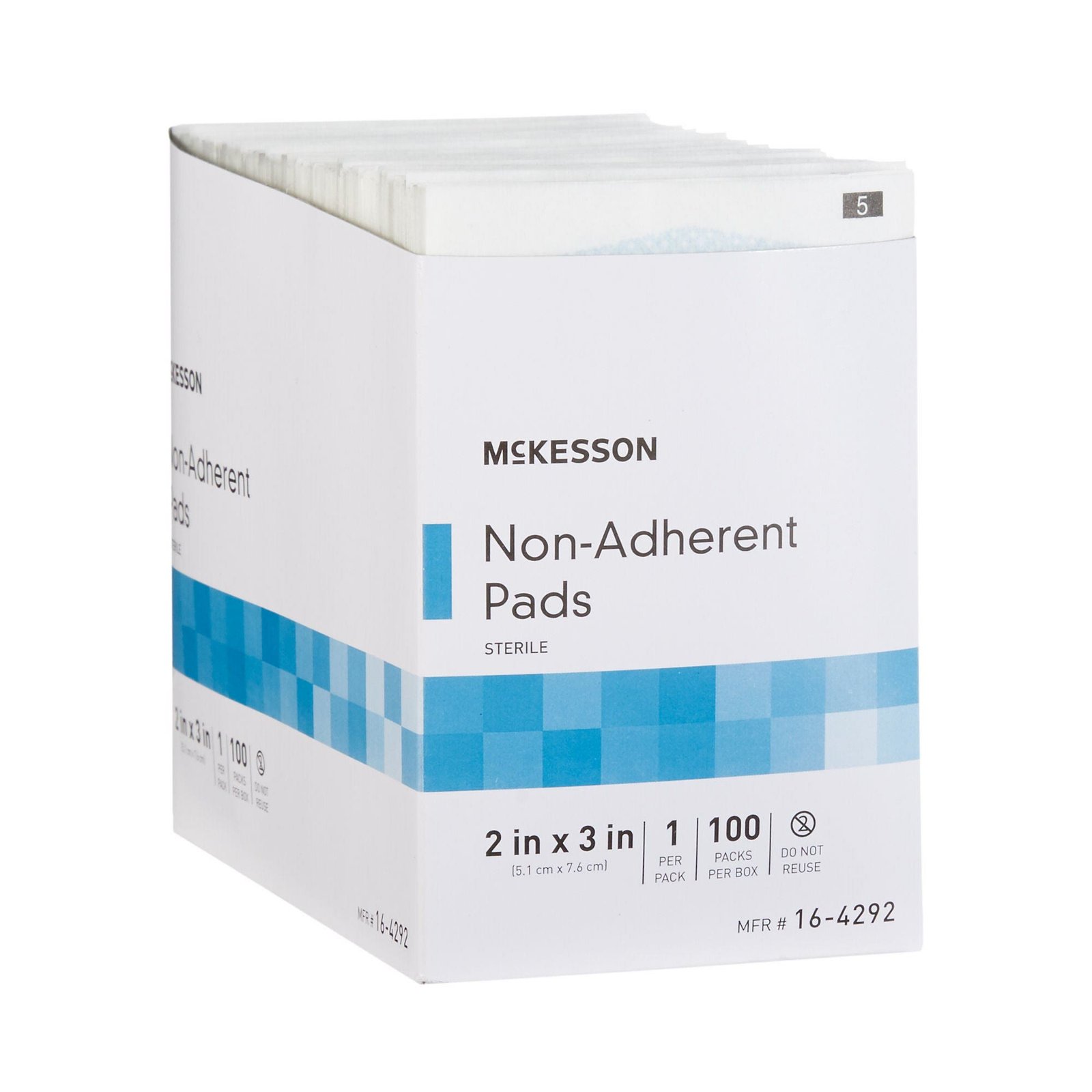 Non-Adherent Dressing McKesson Nylon / Polyester 2 X 3 Inch Sterile 373768 - 16-4292 373768 – 16-4292 - Image 5
