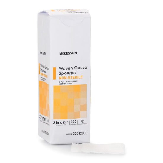 Gauze Sponge McKesson Cotton 8-Ply 2 X 2 Inch Square NonSterile 373772 - 22082000 373772 – 22082000