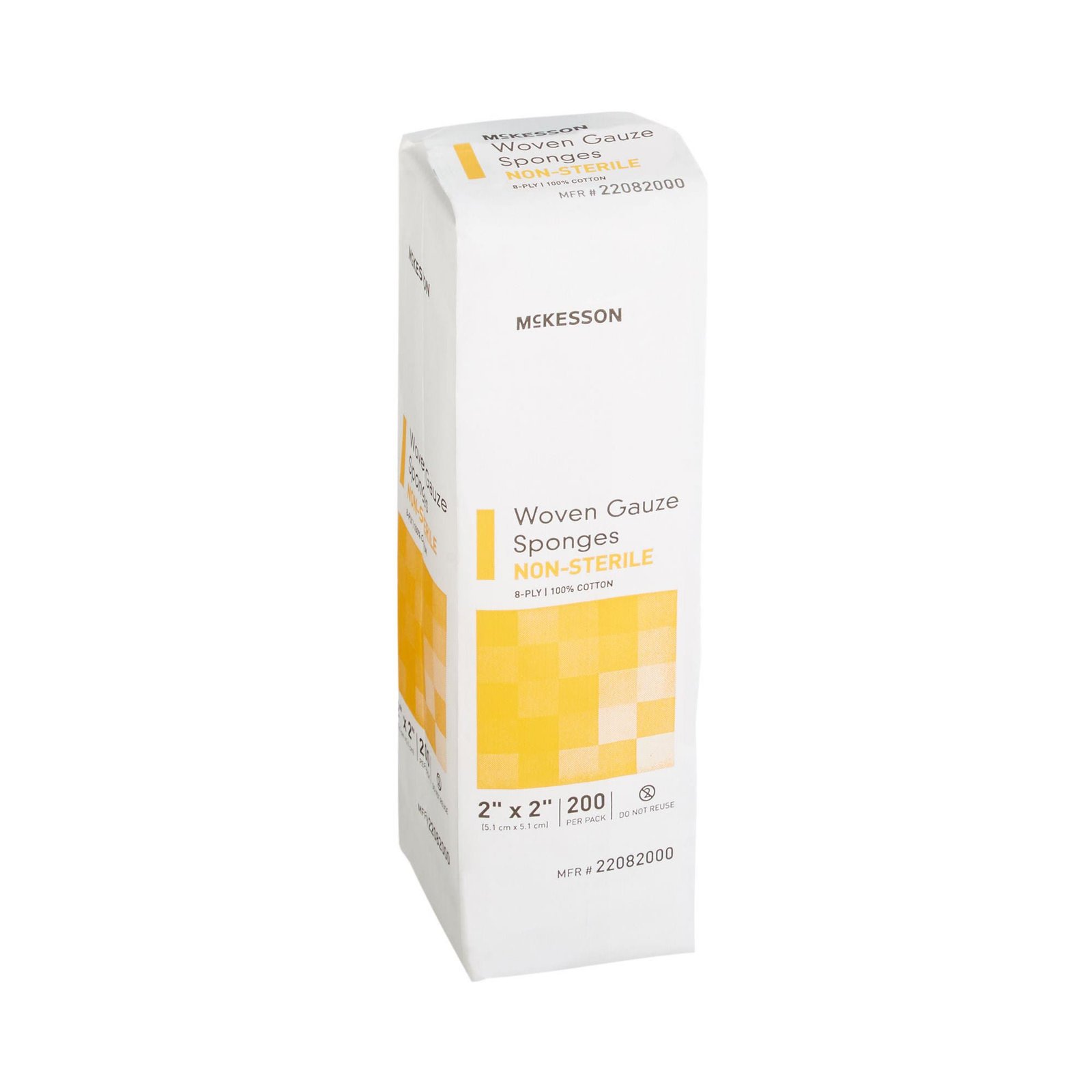 Gauze Sponge McKesson Cotton 8-Ply 2 X 2 Inch Square NonSterile 373772 - 22082000 373772 – 22082000 - Image 4