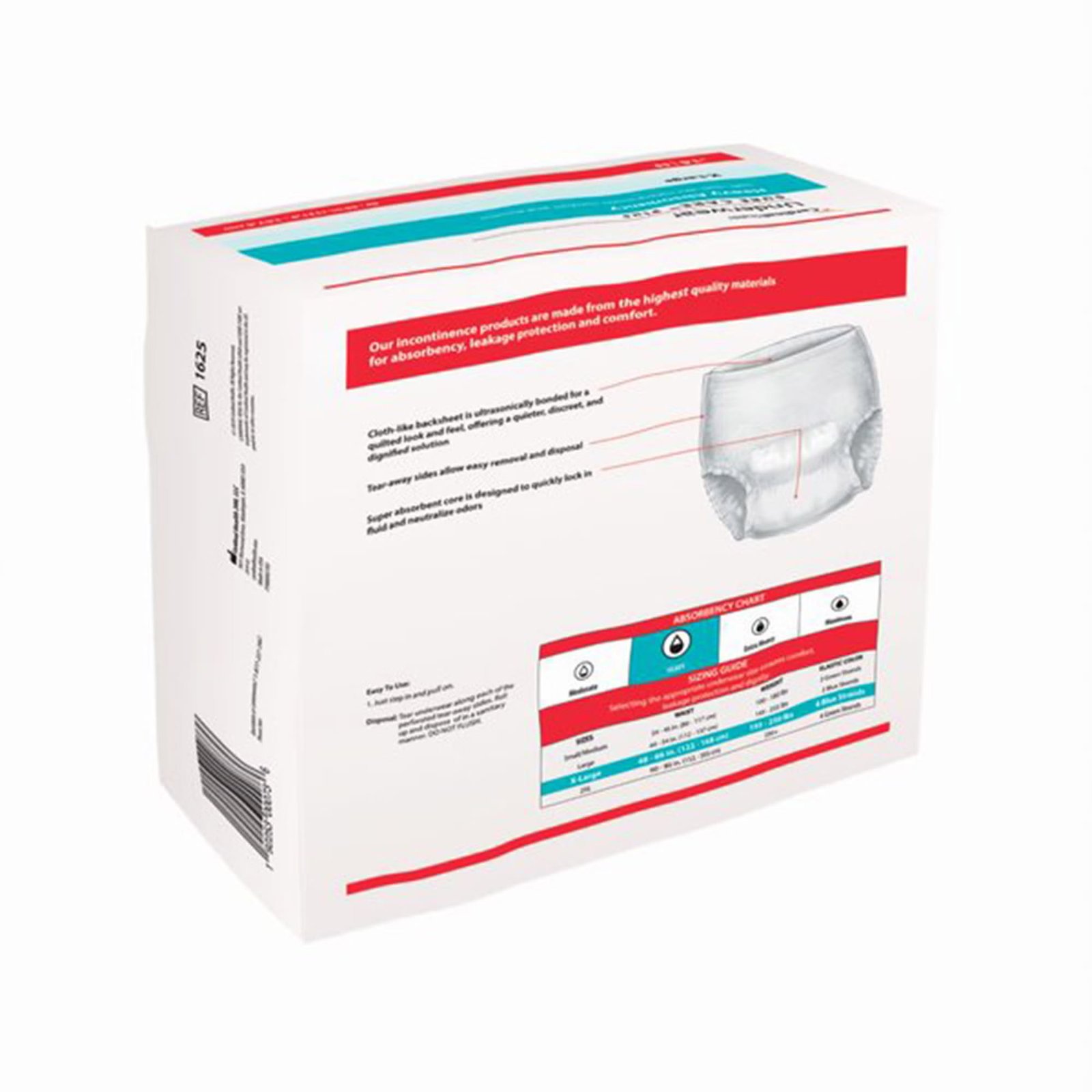 Unisex Adult Absorbent Underwear Sure Care™ Plus Pull On with Tear Away Seams X-Large Disposable Heavy Absorbency 439577 - 1625 439577 – 1625 - Image 5