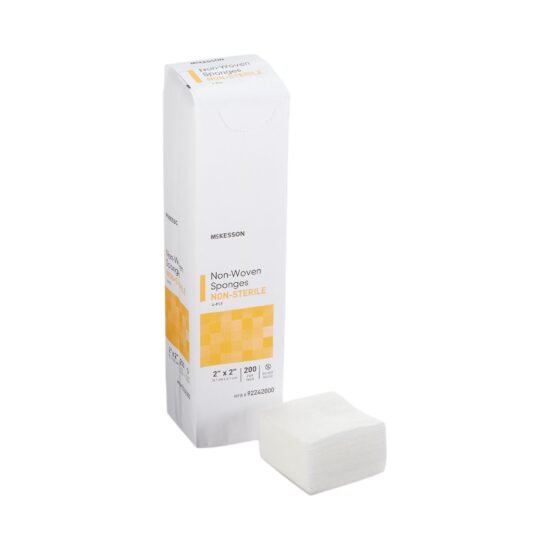Nonwoven Sponge McKesson Polyester / Rayon 4-Ply 2 X 2 Inch Square NonSterile 446034 - 92242000 446034 – 92242000