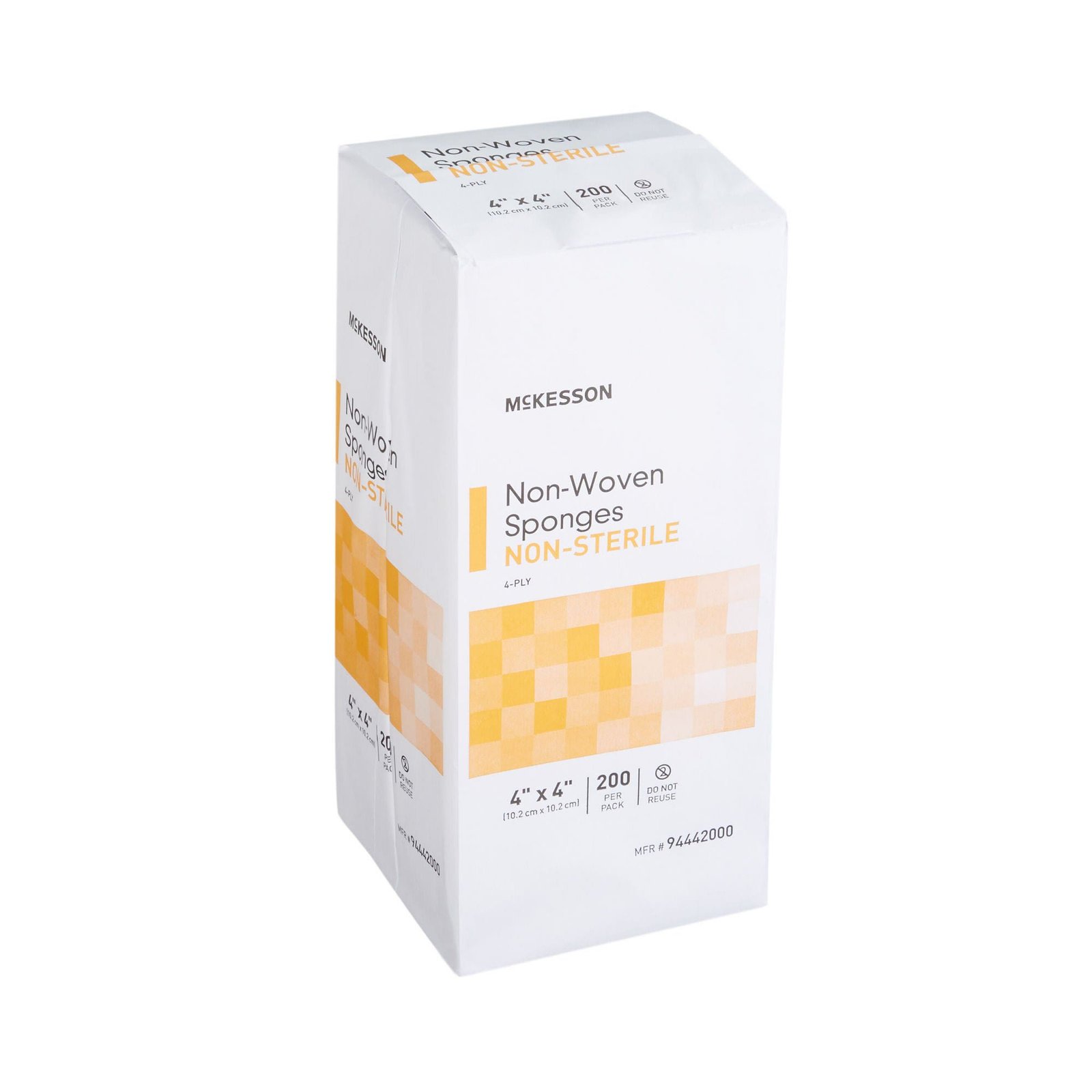 Nonwoven Sponge McKesson Polyester / Rayon 4-Ply 4 X 4 Inch Square NonSterile 446036 - 94442000 446036 – 94442000 - Image 4