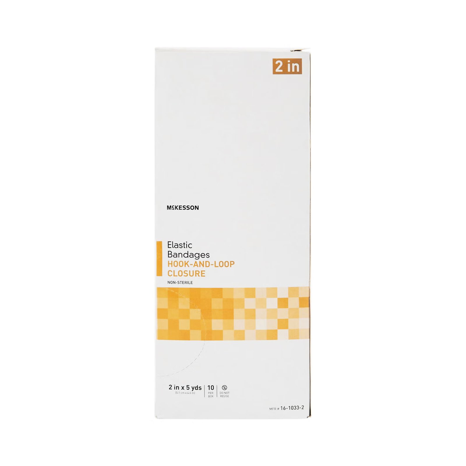 Elastic Bandage McKesson 2 Inch X 5 Yard Standard Compression Hook and Loop Closure Tan NonSterile 454618 - 16-1033-2 454618 – 16-1033-2 - Image 2