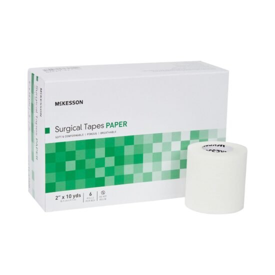 Medical Tape McKesson Paper 2 Inch X 10 Yard White NonSterile 455532 - 16-47320 455532 – 16-47320