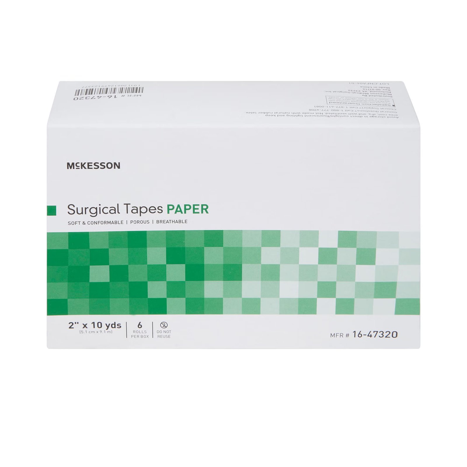Medical Tape McKesson Paper 2 Inch X 10 Yard White NonSterile 455532 - 16-47320 455532 – 16-47320 - Image 3