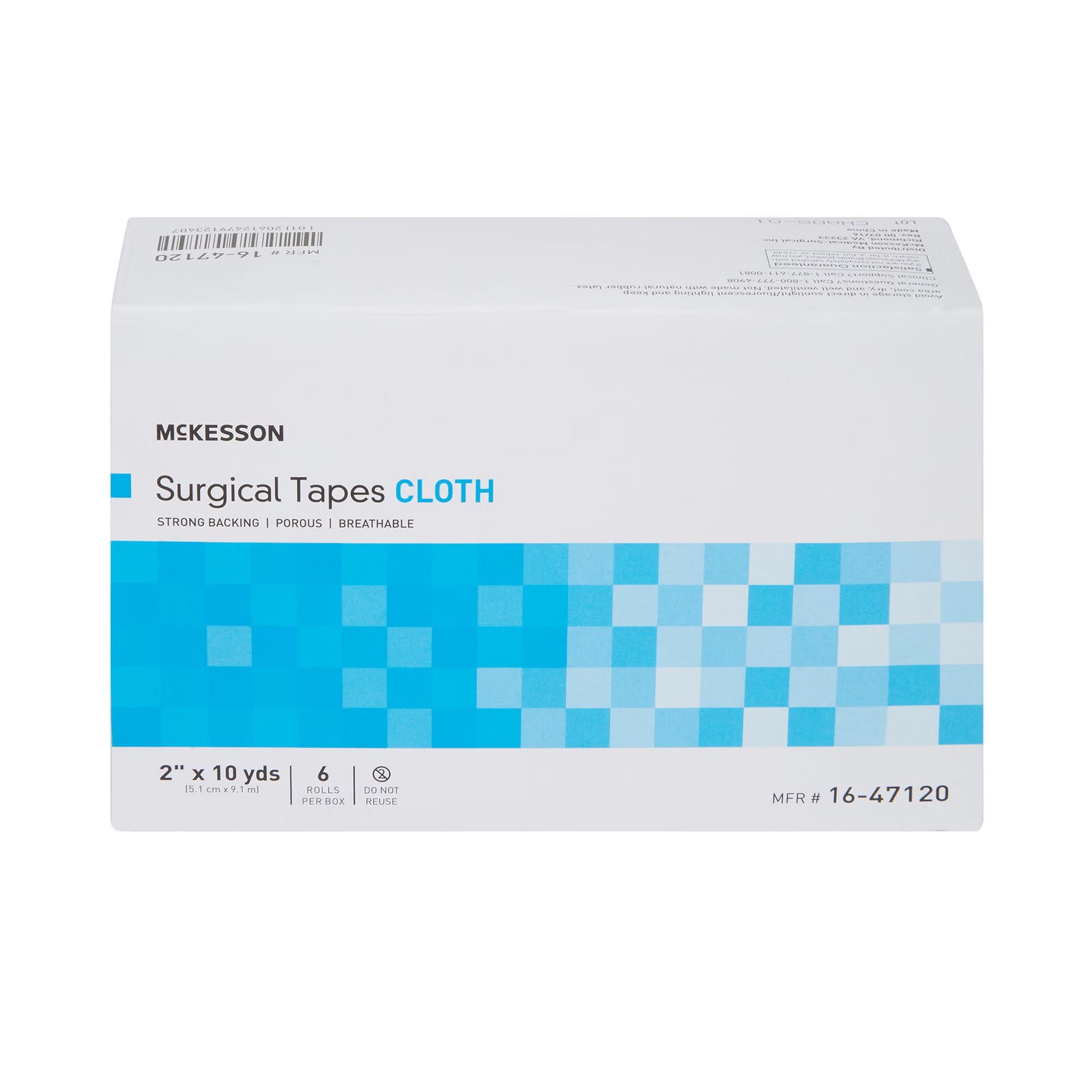 Medical Tape McKesson Silk-Like Cloth 2 Inch X 10 Yard White NonSterile 455535 - 16-47120 455535 – 16-47120 - Image 3