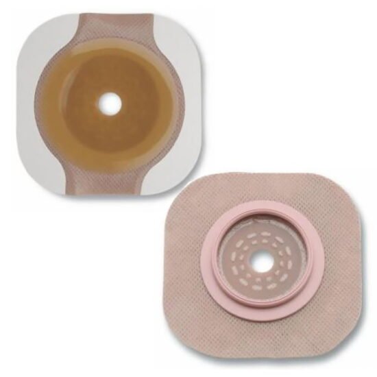 Ostomy Barrier New Image™ Flextend™ Trim to Fit, Extended Wear Adhesive Tape 70 mm Flange Blue Code System Hydrocolloid Up to 2-1/4 Inch Opening 468294 - 14604 468294 – 14604