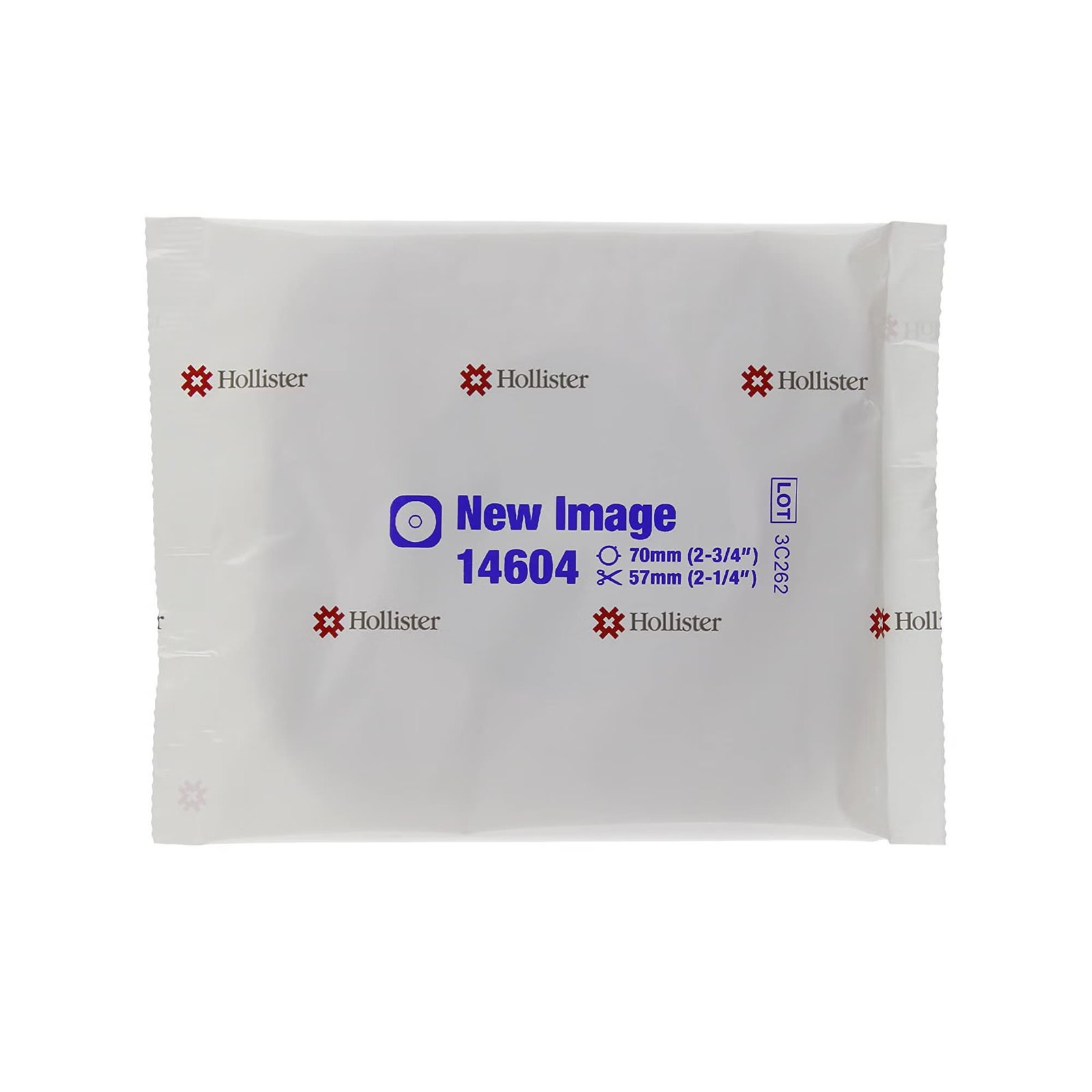 Ostomy Barrier New Image™ Flextend™ Trim to Fit, Extended Wear Adhesive Tape 70 mm Flange Blue Code System Hydrocolloid Up to 2-1/4 Inch Opening 468294 - 14604 468294 – 14604 - Image 3