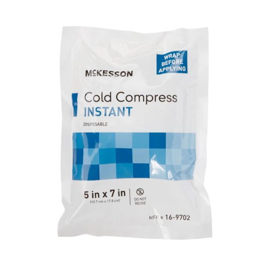 Instant Cold Pack McKesson General Purpose 5 X 7 Inch Plastic / Ammonium Nitrate / Water Disposable 476731 - 16-9702 476731 – 16-9702