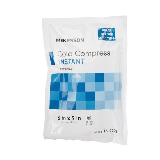 Instant Cold Pack McKesson General Purpose 6 X 9 Inch Plastic / Ammonium Nitrate / Water Disposable 476732 - 16-9703 476732 – 16-9703