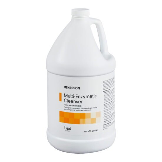 Multi-Enzymatic Instrument Detergent McKesson Liquid 1 gal. Jug Eucalyptus Spearmint Scent 484478 - 53-28501 484478 – 53-28501