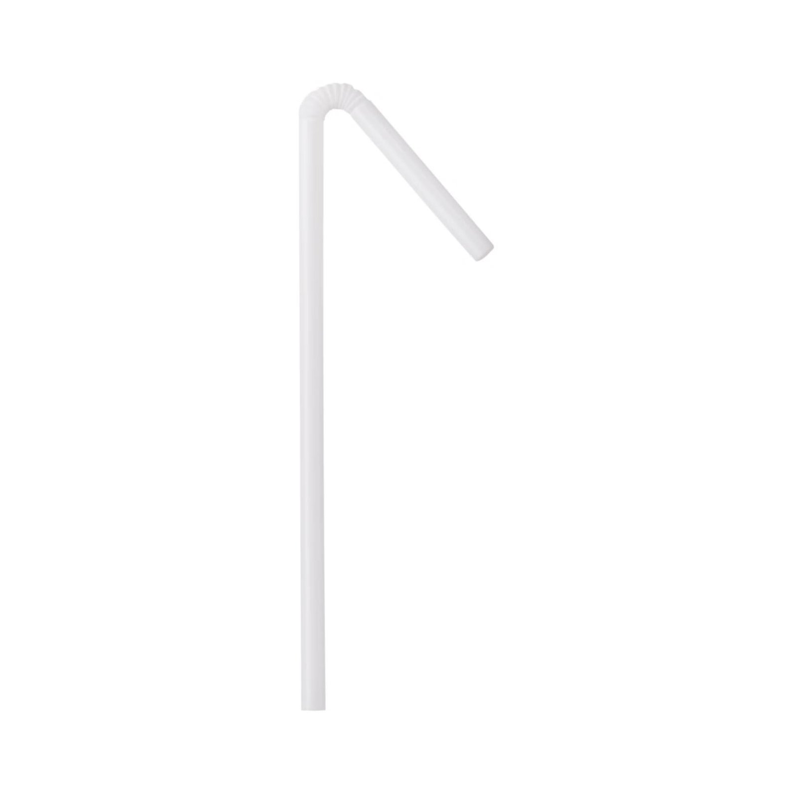 Flexible Drinking Straw McKesson 7-3/4 Inch White Individually Wrapped 485517 - 16-9550 485517 – 16-9550 - Image 4