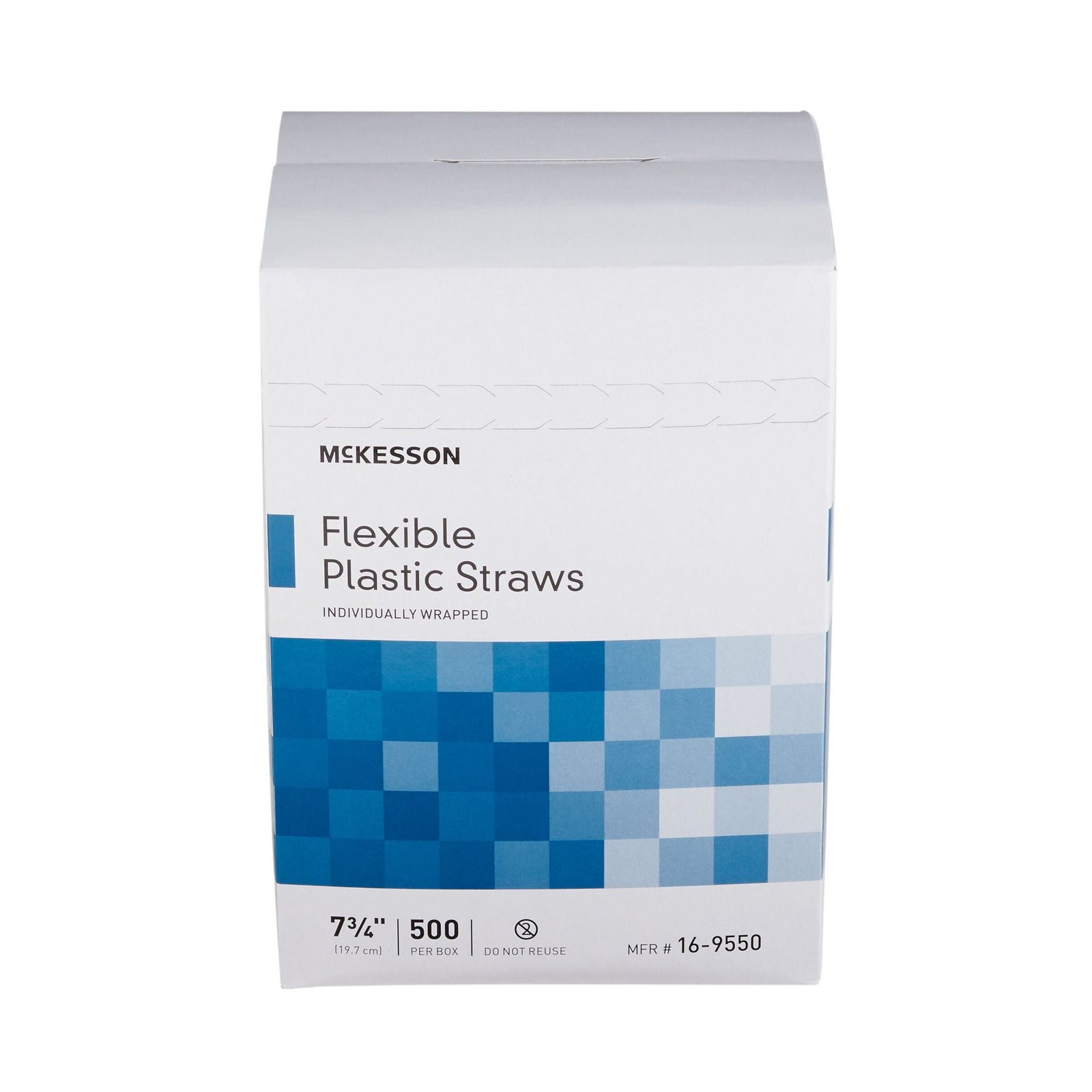 Flexible Drinking Straw McKesson 7-3/4 Inch White Individually Wrapped 485517 - 16-9550 485517 – 16-9550 - Image 5