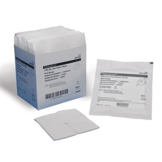 Drain Sponge Dermacea™ Nonwoven 4 X 4 Inch Square Sterile 516679 - 441407 516679 – 441407
