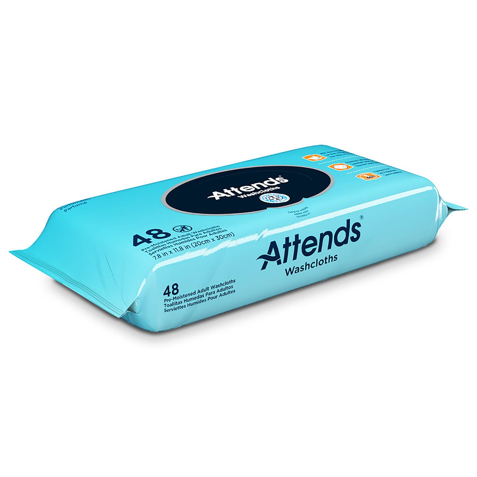 Personal Wipe Attends® Soft Pack Aloe / Vitamin E Scented 48 Count 541996 - WCPP1000 541996 – WCPP1000 - Image 2