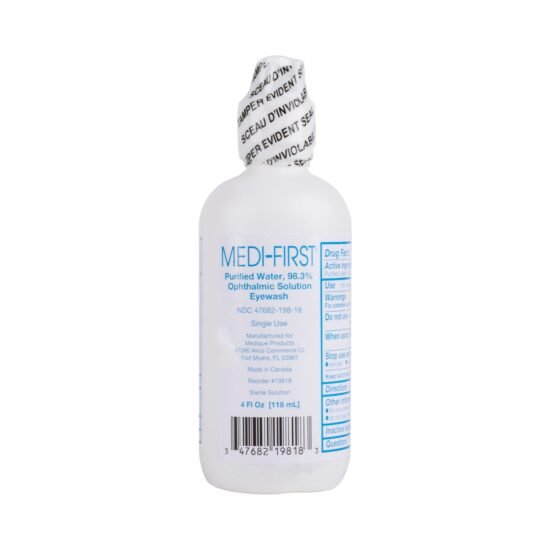 Eyewash Solution Medi-First® Sodium Chloride 4 oz. Bottle