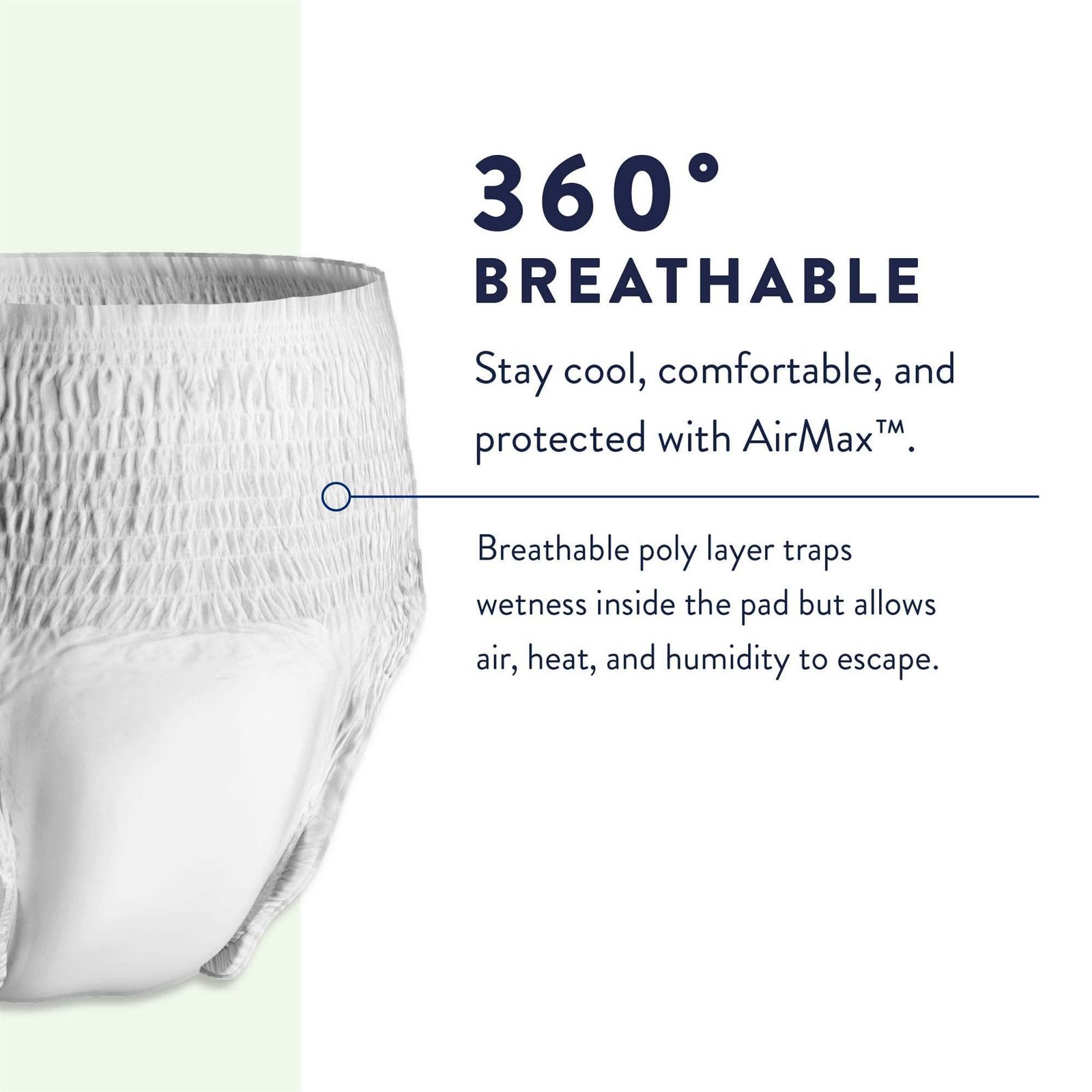 Unisex Adult Absorbent Underwear Prevail® Per-Fit® Pull On with Tear Away Seams Medium Disposable Heavy Absorbency 572720 - PF-512 572720 – PF-512 - Image 5