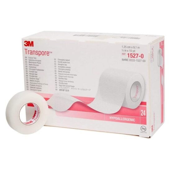 Medical Tape 3M™ Transpore™ Water Resistant Plastic 1/2 Inch X 10 Yard Transparent NonSterile 5761 - 1527-0 5761 – 1527-0