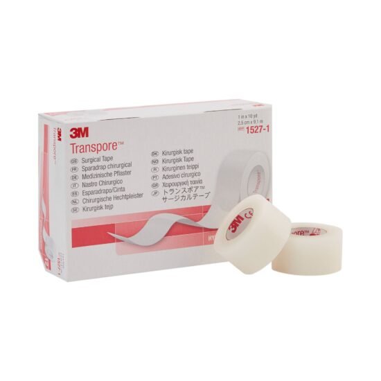 Medical Tape 3M™ Transpore™ Water Resistant Plastic 1 Inch X 10 Yard Transparent NonSterile 5762 - 1527-1 5762 – 1527-1