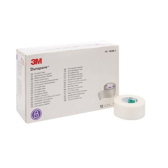 Medical Tape 3M™ Durapore™ Silk-Like Cloth 1 Inch X 10 Yard White NonSterile 5775 - 1538-1 5775 – 1538-1
