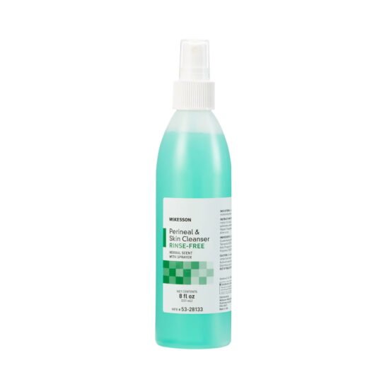 Rinse-Free Perineal Wash McKesson Liquid 8 oz. Pump Bottle Herbal Scent 579395 - 53-28133 579395 – 53-28133