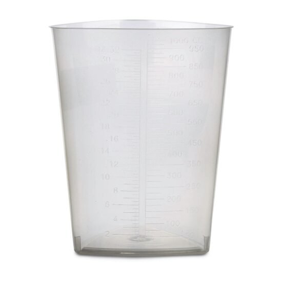 Graduated Container McKesson Triangular Polypropylene 1,000 mL (32 oz.) 641371 - 16-9521 641371 – 16-9521