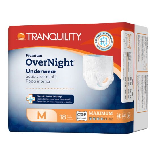 Unisex Adult Absorbent Underwear Tranquility® Premium OverNight™ Pull On with Tear Away Seams Medium Disposable Heavy Absorbency 665229 - 2115 665229 – 2115
