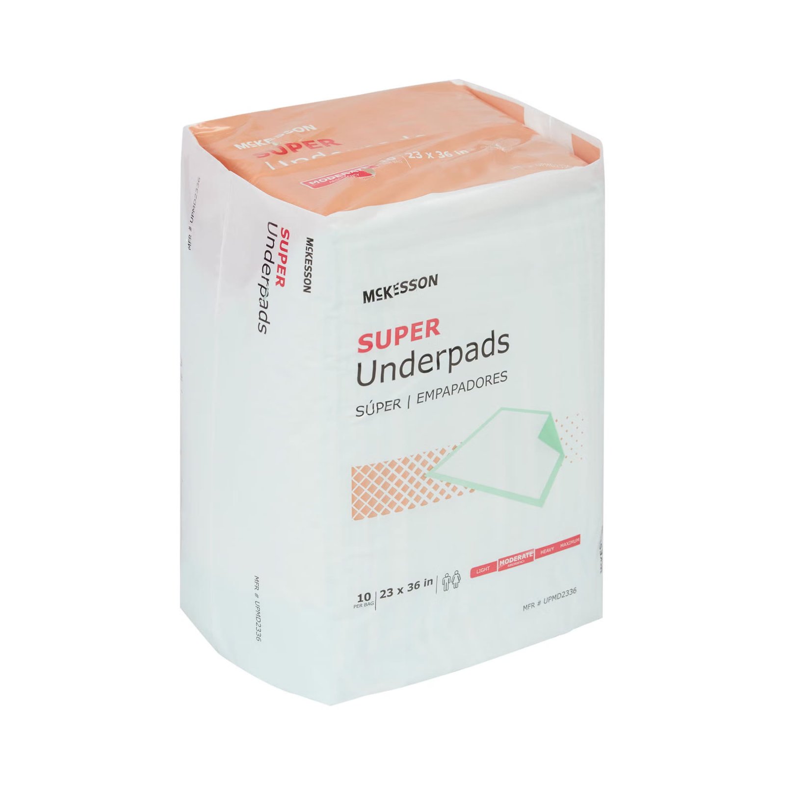 Underpad McKesson Super 23 X 36 Inch Disposable Fluff / Polymer Moderate Absorbency 724035 - UPMD2336 724035 – UPMD2336 - Image 5