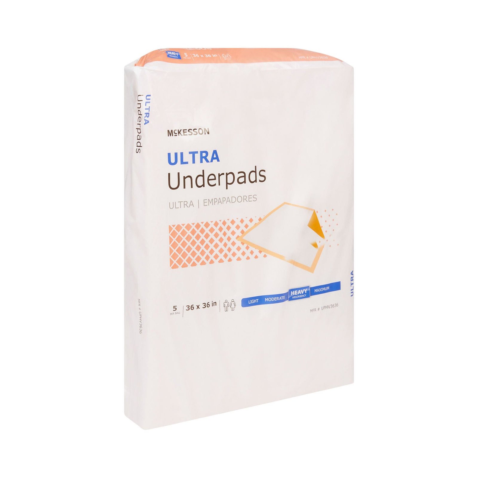 Underpad McKesson Ultra 36 X 36 Inch Disposable Fluff / Polymer Heavy Absorbency 724038 - UPHV3636 724038 – UPHV3636 - Image 5