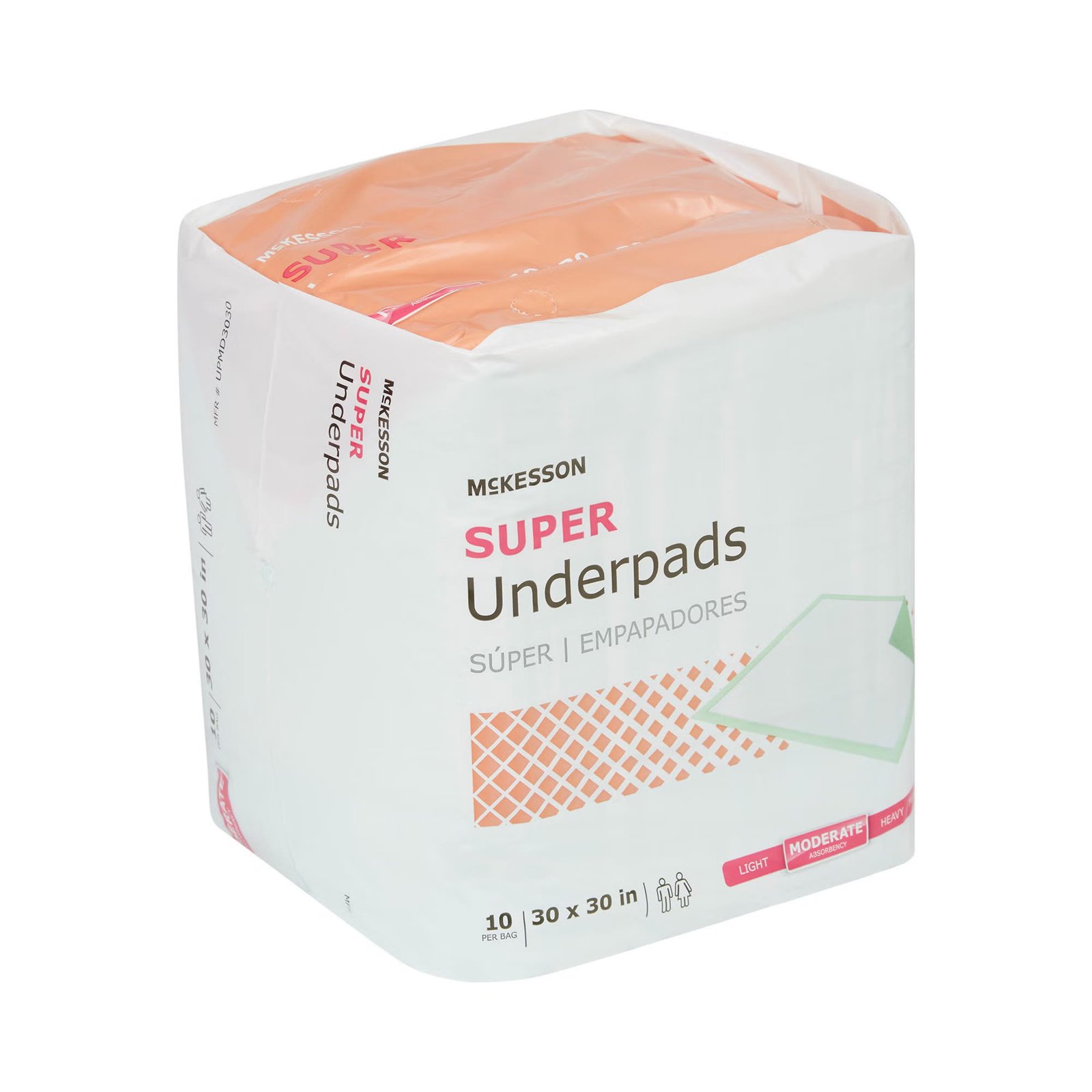 Underpad McKesson Super 30 X 30 Inch Disposable Fluff / Polymer Moderate Absorbency 724049 - UPMD3030 724049 – UPMD3030 - Image 5