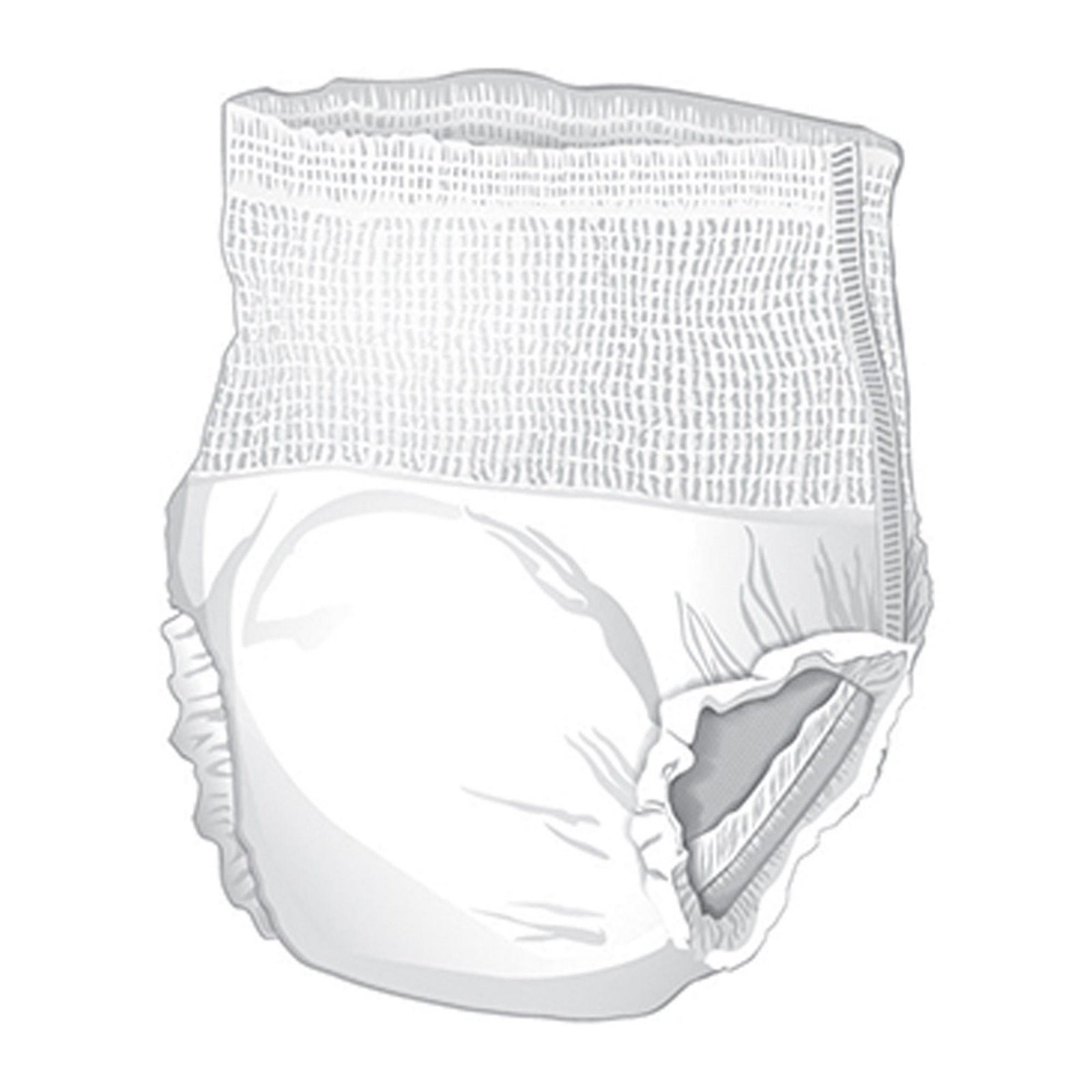 Unisex Adult Absorbent Underwear McKesson Ultra Pull On with Tear Away Seams 2X-Large Disposable Heavy Absorbency 724919 - UWBXXL 724919 – UWBXXL - Image 2