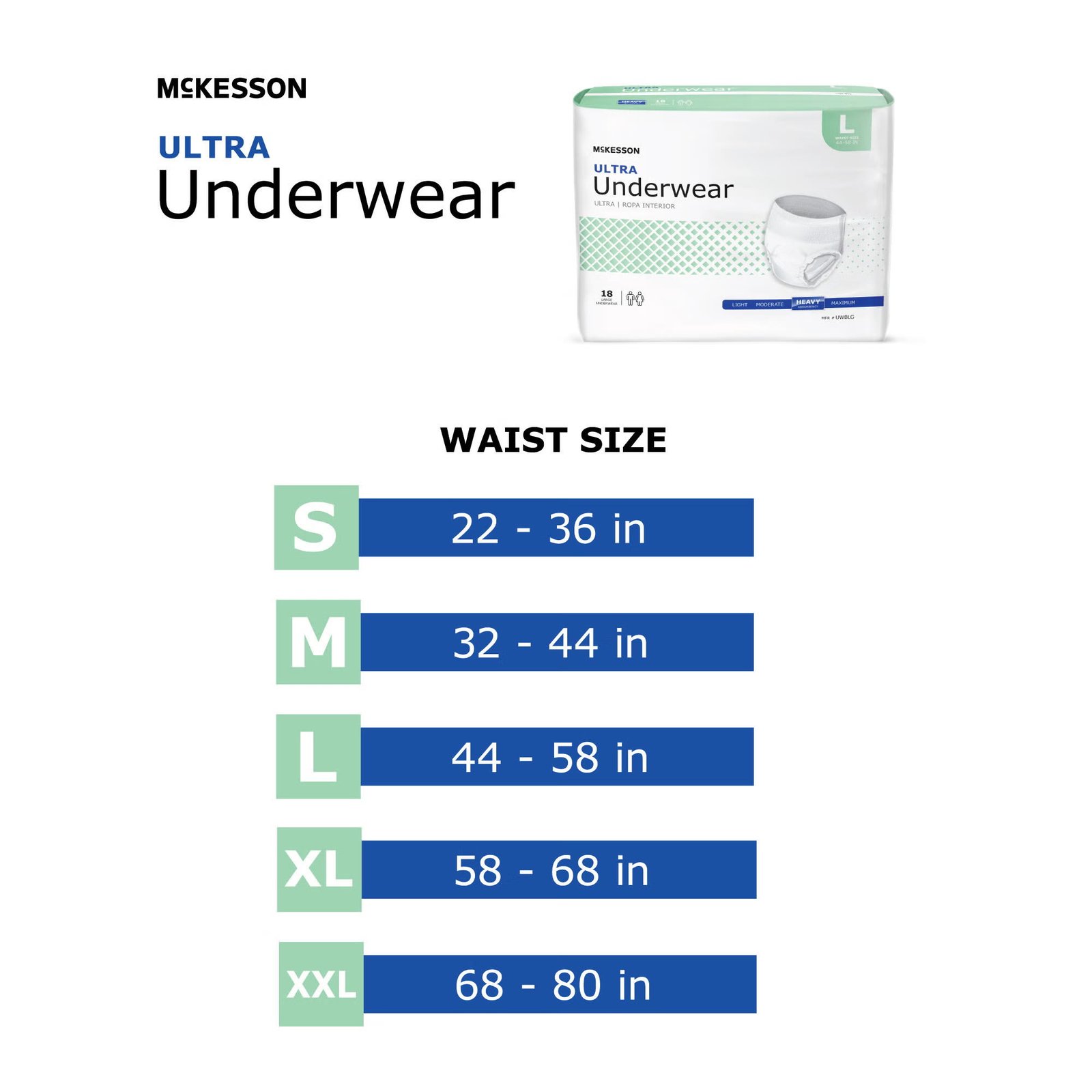 Unisex Adult Absorbent Underwear McKesson Ultra Pull On with Tear Away Seams 2X-Large Disposable Heavy Absorbency 724919 - UWBXXL 724919 – UWBXXL - Image 3