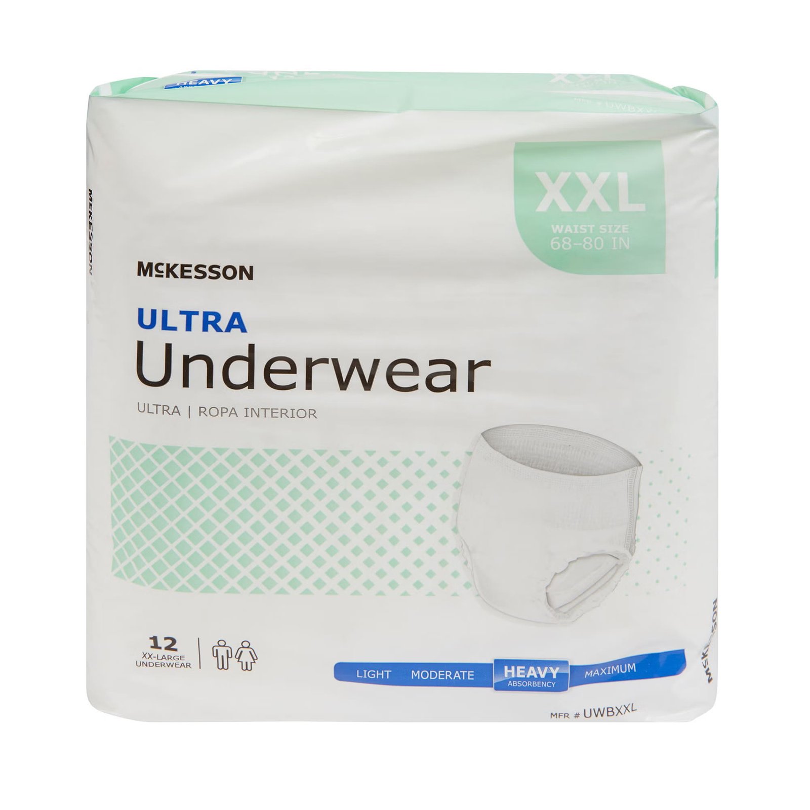 Unisex Adult Absorbent Underwear McKesson Ultra Pull On with Tear Away Seams 2X-Large Disposable Heavy Absorbency 724919 - UWBXXL 724919 – UWBXXL - Image 5