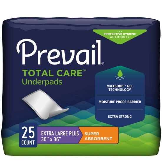 Underpad Prevail® Total Care™ 30 X 36 Inch Disposable Polymer Heavy Absorbency 762679 - UP-425 762679 – UP-425