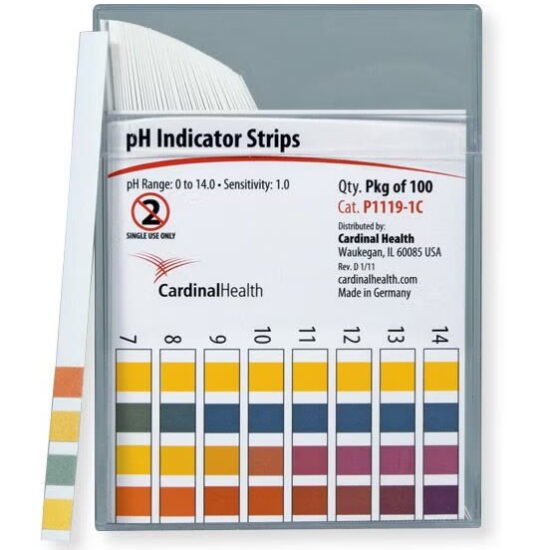 pH Test Strip Cardinal Health™ 0 to 14.0 785843 - P1119-1C 785843 – P1119-1C