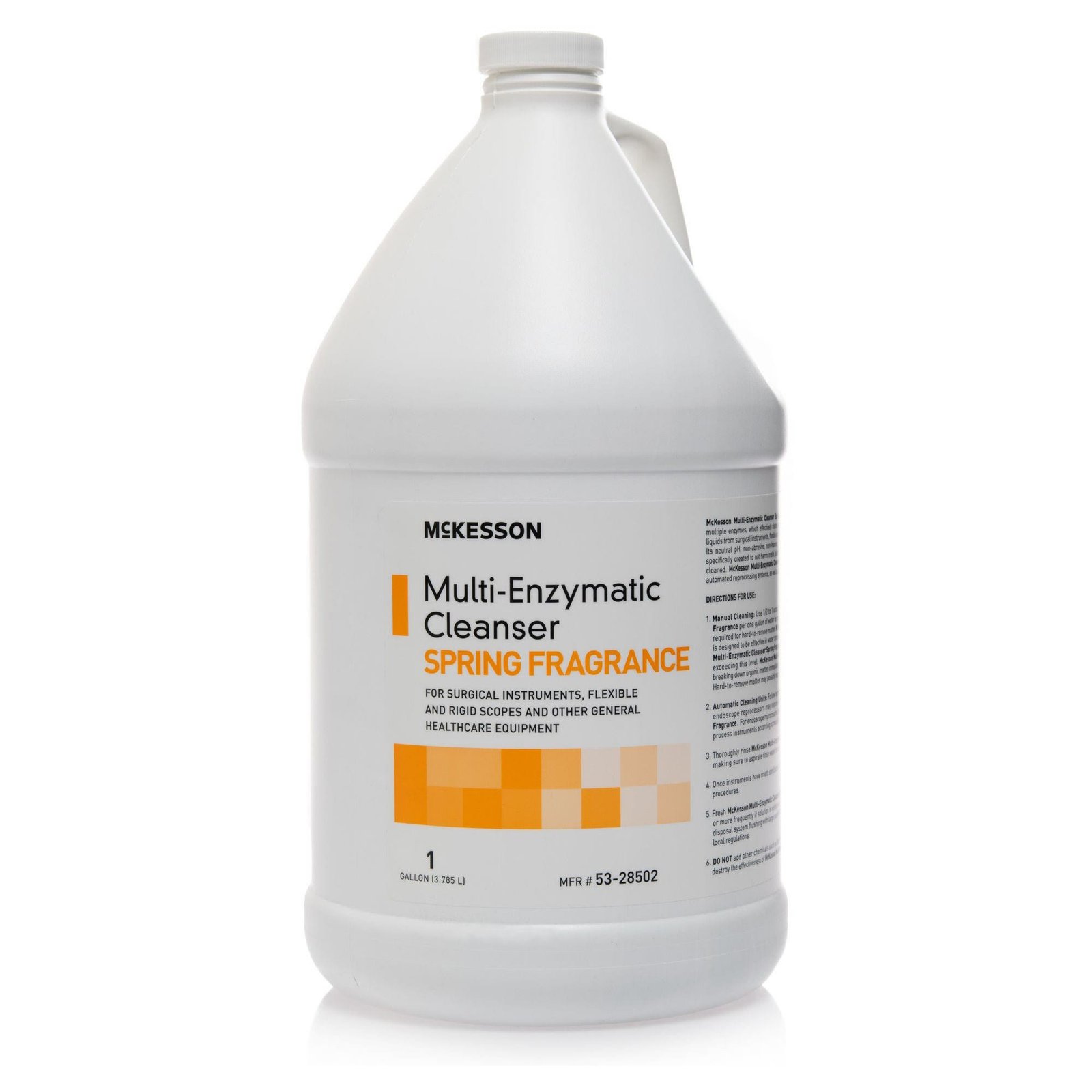 Multi-Enzymatic Instrument Detergent McKesson Liquid 1 gal. Jug Spring Fresh Scent 803319 - 53-28502 803319 – 53-28502 - Image 5